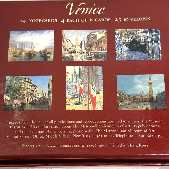 Metropolitan Museum of Art Scenes of Venice Correspondence Cards VTG - Picture 5 of 12